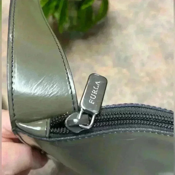 Furla Taupe Patent Leather Shoulder Bag‎ - Picture 9 of 11